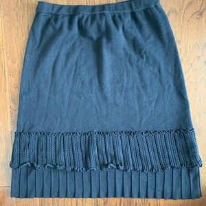 Hanna Andersson Black Ruffle Skirt Medium